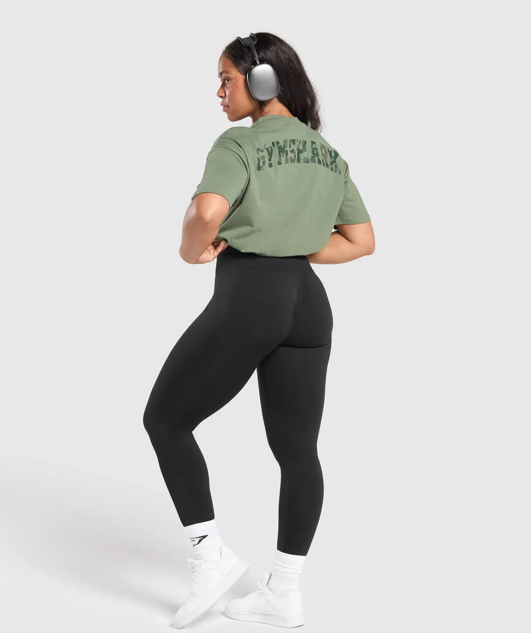 DAMES Gymshark T-shirts*Adapt Camo Graphic Oversized Top