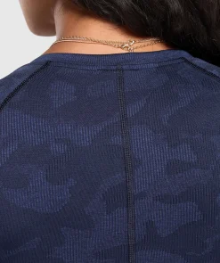 DAMES Gymshark Croptops|T-shirts*Adapt Camo Long Sleeve Crop Top