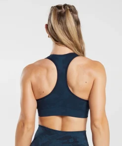 DAMES Gymshark Sport-bh's*Adapt Camo Seamless Ribbed Sports Bra