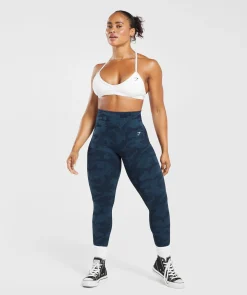 DAMES Gymshark Bedekkende Sportkleding|Leggings*Adapt Camo Seamless Ribbed Leggings