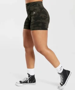 DAMES Gymshark Shorts*Adapt Camo Seamless Ribbed Shorts