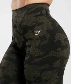 DAMES Gymshark Bedekkende Sportkleding|Leggings*Adapt Camo Seamless Ribbed Leggings