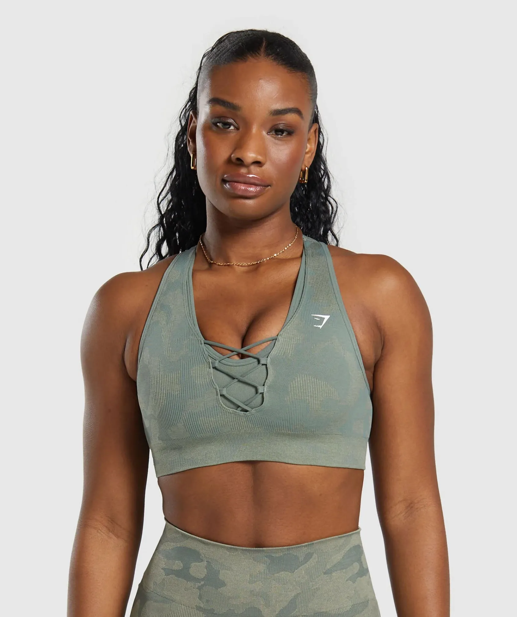 DAMES Gymshark Sport-bh's*Adapt Camo Seamless Sports Bra