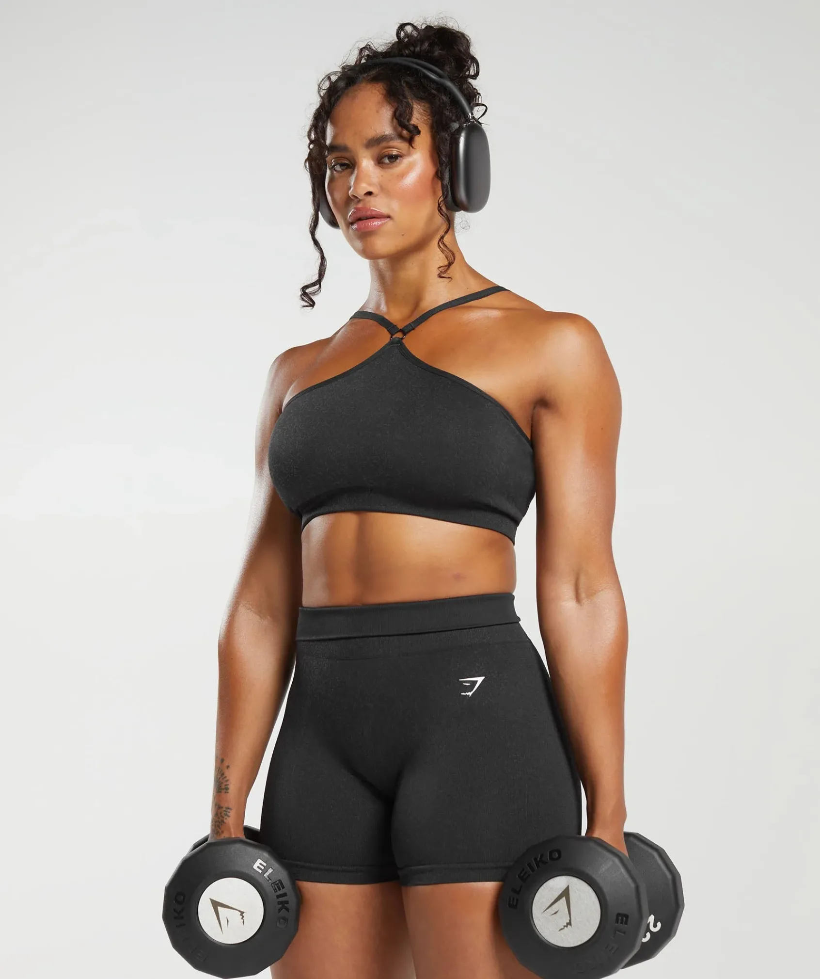 DAMES Gymshark Sport-bh's*Adapt Fleck Seamless Halterneck Bralette