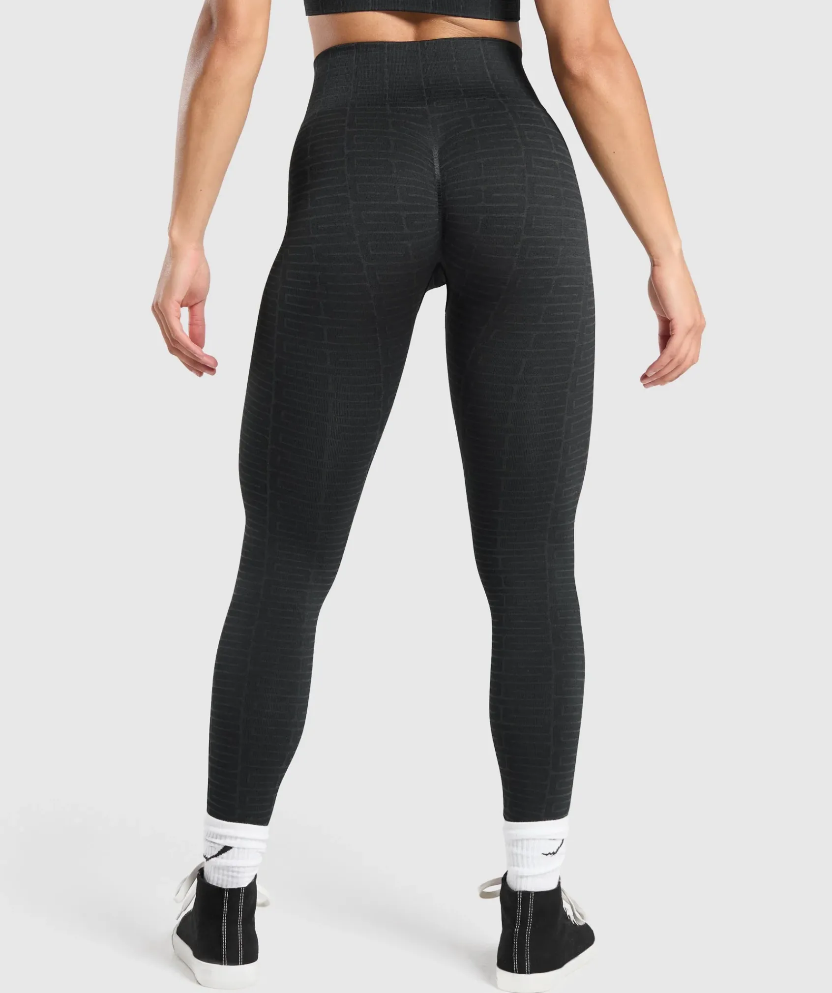 DAMES Gymshark Leggings|Zwarte Leggings*Adapt Monogram Seamless Leggings