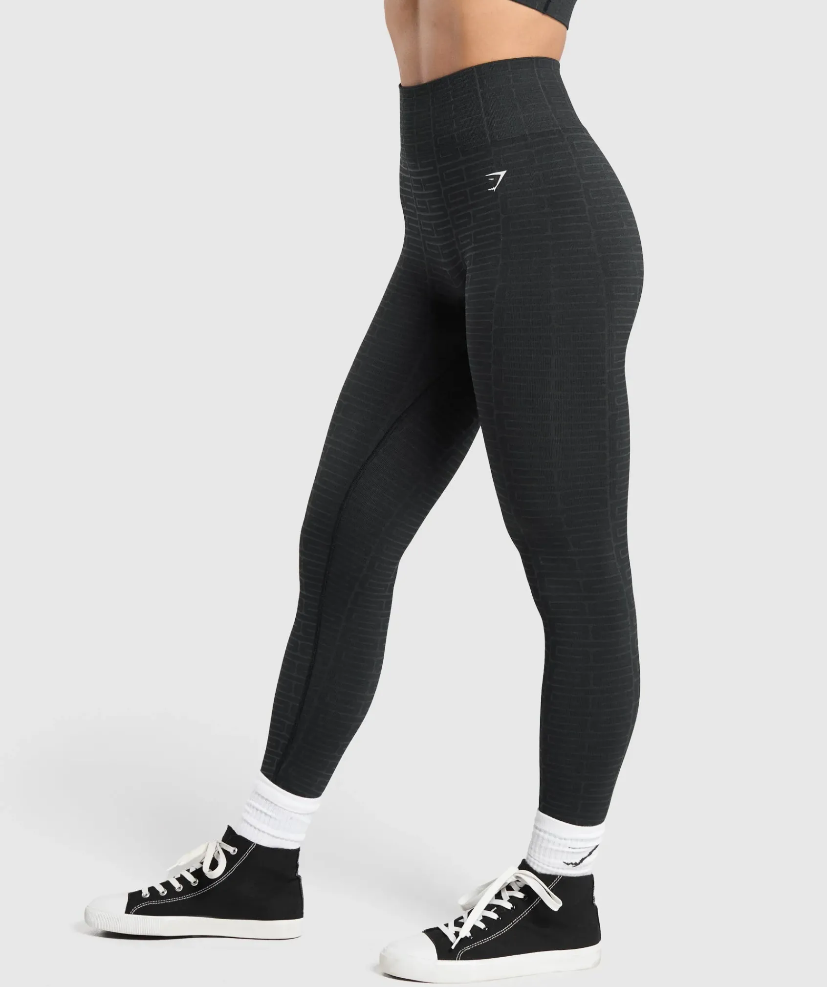 DAMES Gymshark Leggings|Zwarte Leggings*Adapt Monogram Seamless Leggings