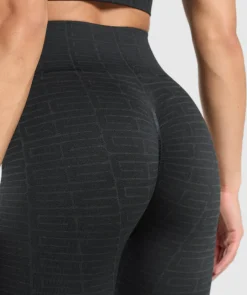 DAMES Gymshark Leggings|Zwarte Leggings*Adapt Monogram Seamless Leggings