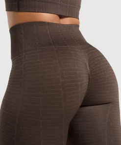 DAMES Gymshark Leggings|Naadloze Leggings*Adapt Monogram Seamless Leggings