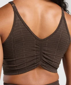 DAMES Gymshark Croptops|Tanktops*Adapt Monogram Seamless Midi Tank
