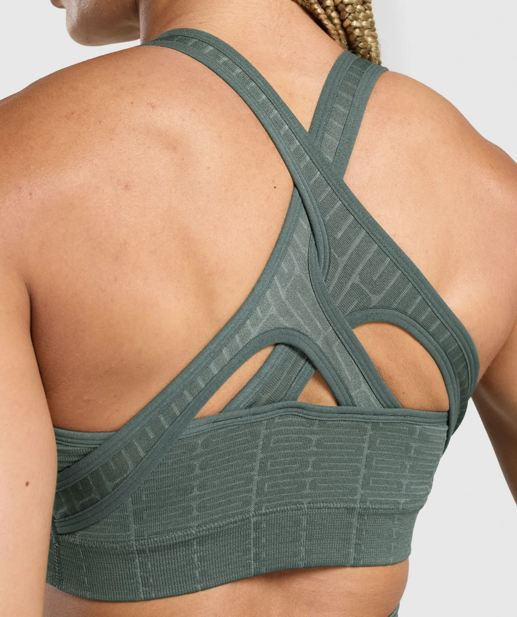 DAMES Gymshark Sport-bh's*Adapt Monogram Seamless Sports Bra