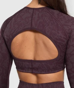 DAMES Gymshark Croptops|T-shirts*Adapt Safari Long Sleeve Crop Top