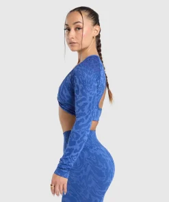 DAMES Gymshark Croptops|T-shirts*Adapt Safari Long Sleeve Crop Top