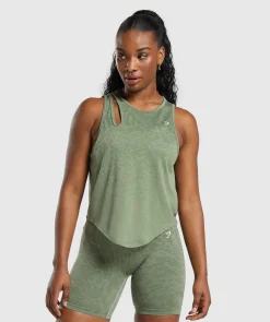 DAMES Gymshark Tanktops|T-shirts*Adapt Safari Seamless Drop Arm Faded Tank
