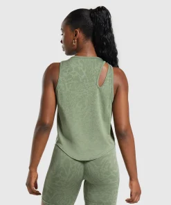 DAMES Gymshark Tanktops|T-shirts*Adapt Safari Seamless Drop Arm Faded Tank