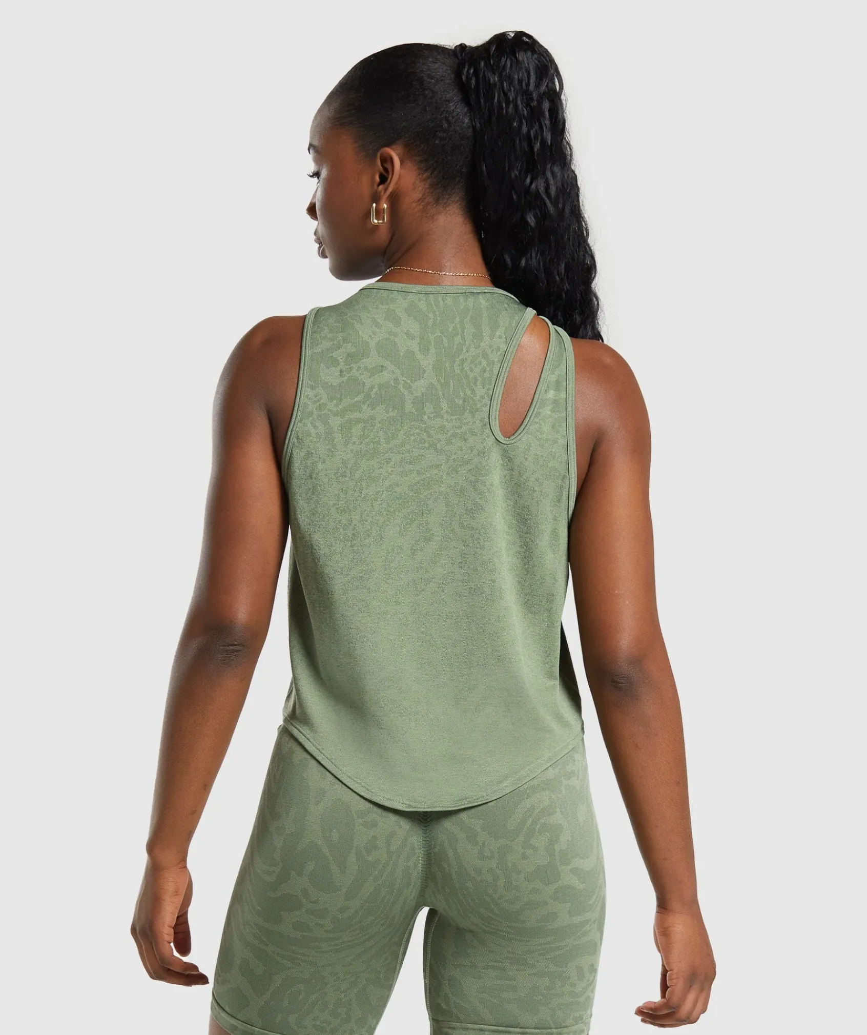 DAMES Gymshark Tanktops|T-shirts*Adapt Safari Seamless Drop Arm Faded Tank