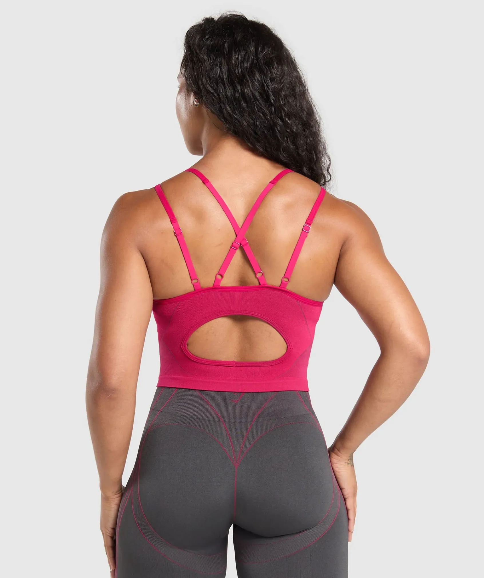 DAMES Gymshark Tanktops*Apex Contrast Tank With Shelf