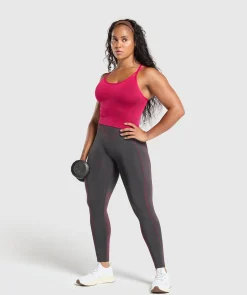 DAMES Gymshark Tanktops*Apex Contrast Tank With Shelf
