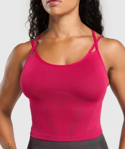 DAMES Gymshark Tanktops*Apex Contrast Tank With Shelf