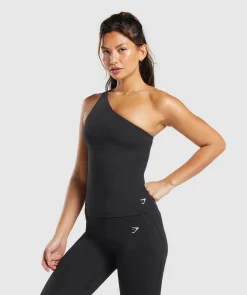 DAMES Gymshark Tanktops|T-shirts*Asymmetric Shelf Tank