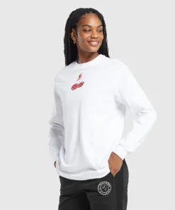 DAMES Gymshark Bedekkende Sportkleding|T-shirts*Barbell Cherries Long Sleeve Top