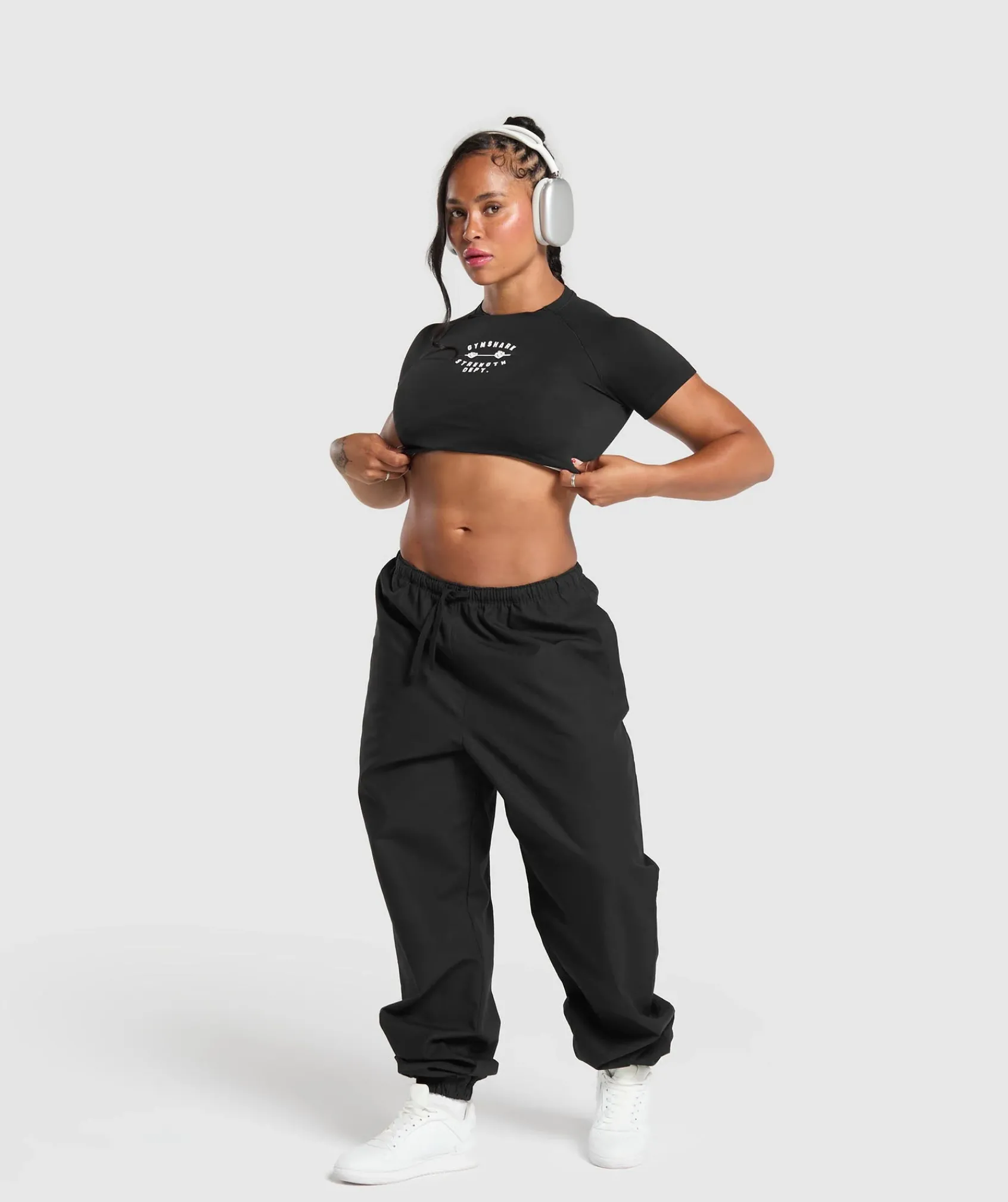 DAMES Gymshark Croptops|T-shirts*Barbell Hearts Seamless Baby Tee