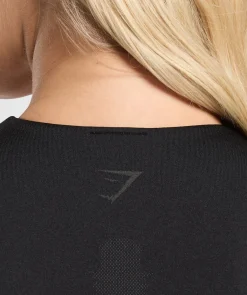 DAMES Gymshark Croptops*Caged Seamless Tank With Shelf