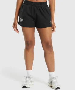 DAMES Gymshark Shorts*Care Label Graphic Brushed Shorts