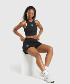DAMES Gymshark Shorts*Care Label Graphic Brushed Shorts