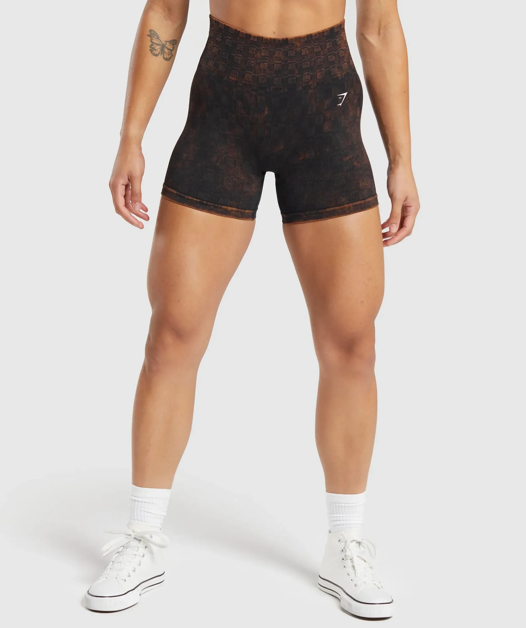 DAMES Gymshark Shorts*Check Seamless Washed Shorts