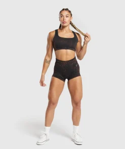 DAMES Gymshark Sport-bh's*Check Seamless Washed Sports Bra