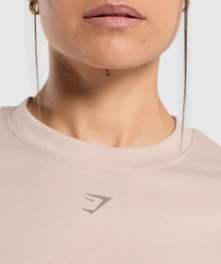 DAMES Gymshark Bedekkende Sportkleding|T-shirts*Collegiate Oversized T-Shirt