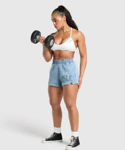 DAMES Gymshark Shorts*Collegiate Shadow Washed Shorts
