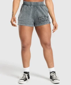 DAMES Gymshark Shorts*Collegiate Shadow Washed Shorts