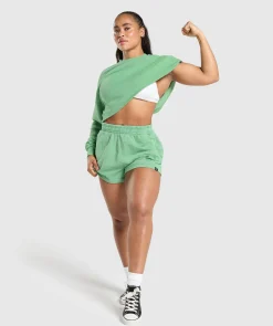 DAMES Gymshark Hoodies & Truien*Collegiate Shadow Washed Midi Sweatshirt