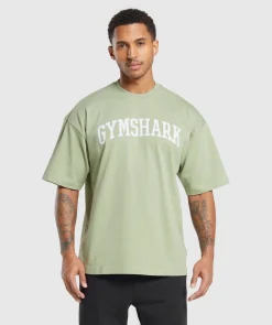 Heren Gymshark T-shirts*Collegiate T-Shirt