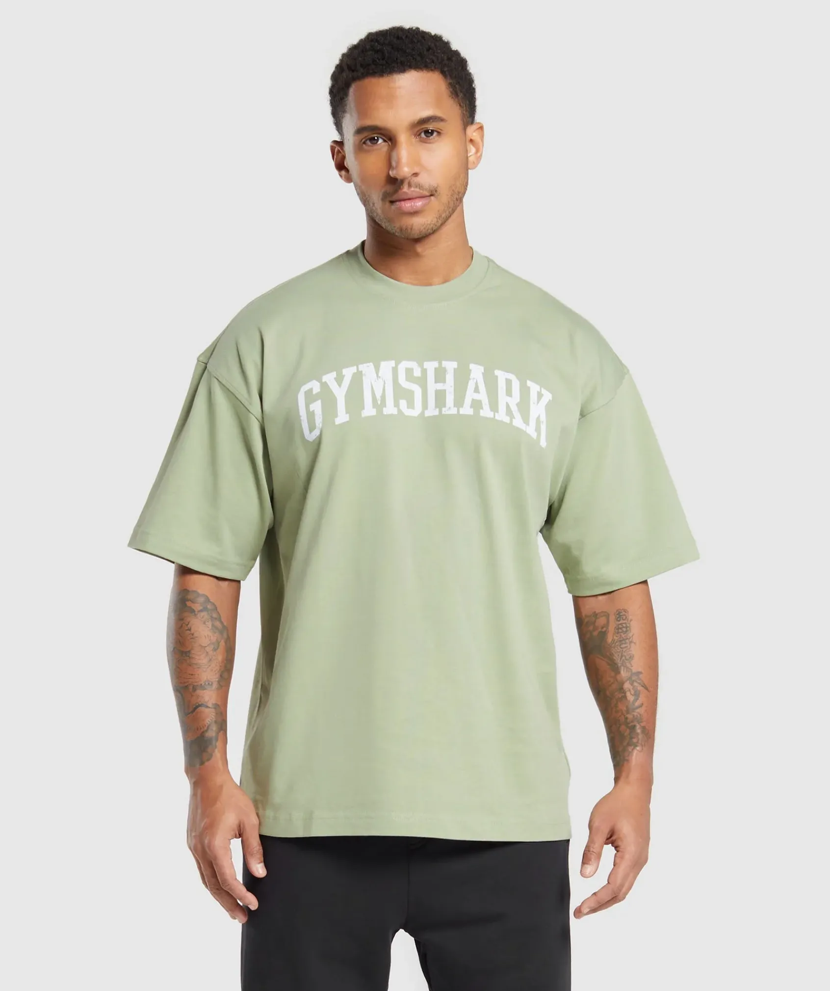 Heren Gymshark T-shirts*Collegiate T-Shirt