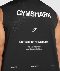 Heren Gymshark Tanktops|T-shirts*Conditioning Apparel Cut Off Tank