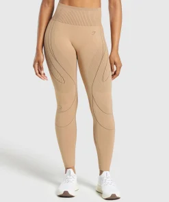 DAMES Gymshark Leggings*Contour Heart Seamless Leggings