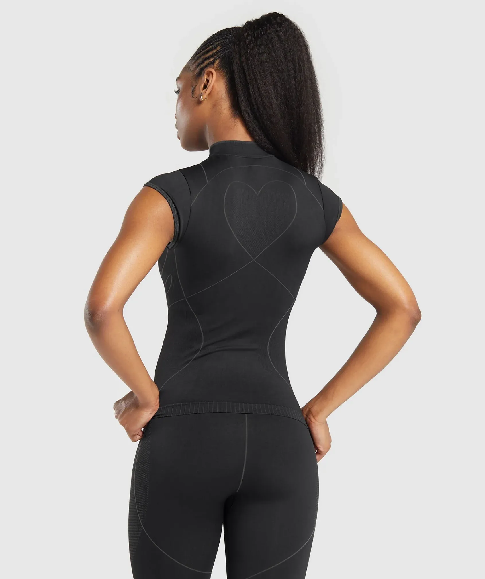DAMES Gymshark T-shirts*Contour Heart Seamless Short Sleeve Top