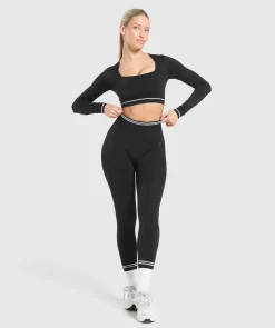 DAMES Gymshark Croptops*Contrast Seamless Crop Top