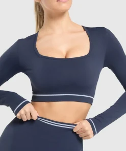 DAMES Gymshark Croptops*Contrast Seamless Crop Top