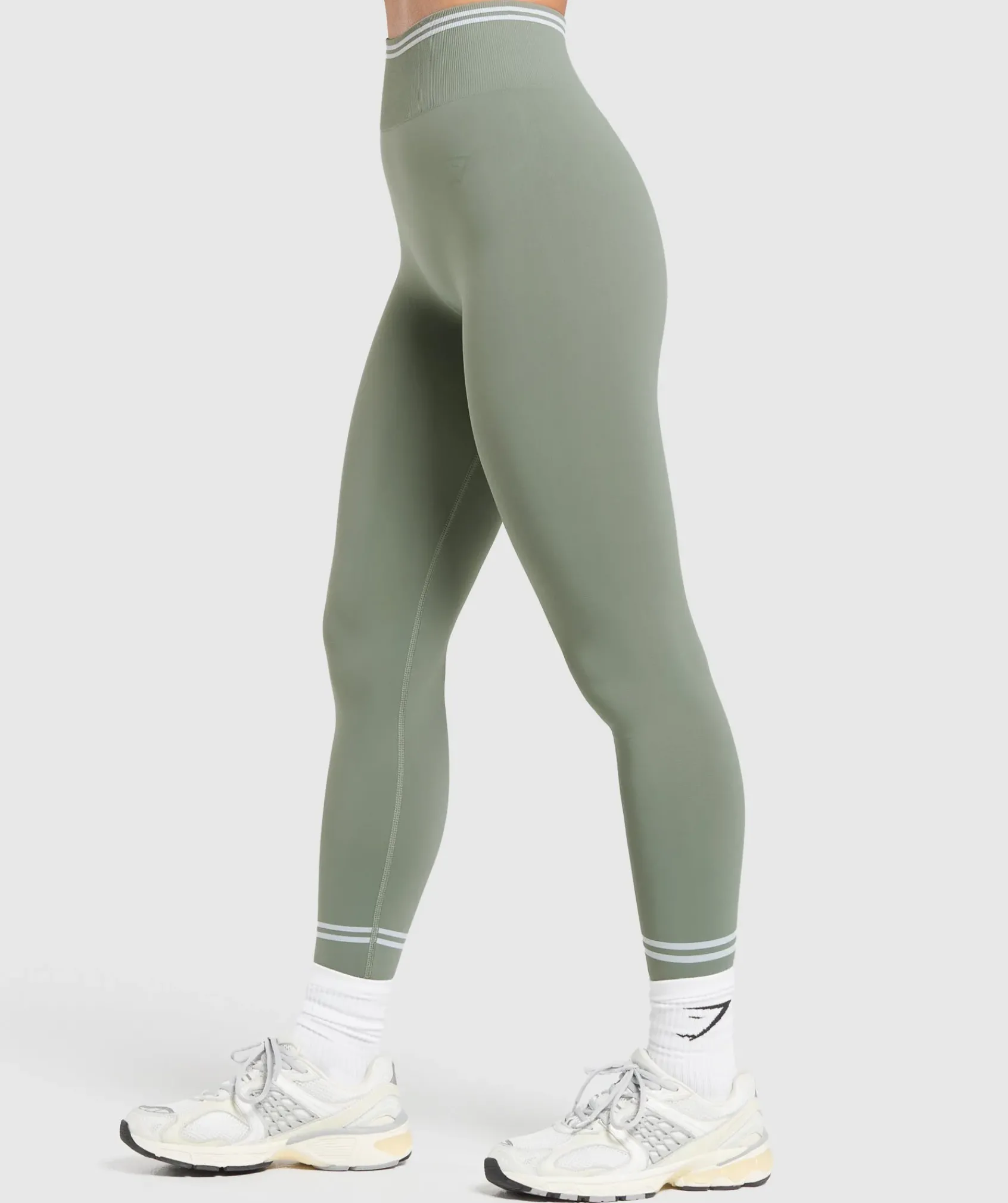 DAMES Gymshark Leggings|Naadloze Leggings*Contrast Seamless Leggings