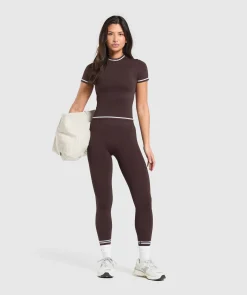 DAMES Gymshark T-shirts*Contrast Seamless Midi Tee