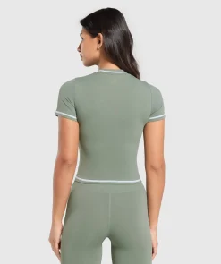 DAMES Gymshark T-shirts*Contrast Seamless Midi Tee