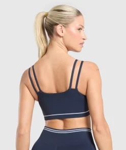 DAMES Gymshark Croptops|Sport-bh's*Contrast Seamless Sports Bra