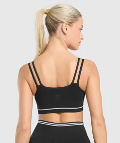 DAMES Gymshark Croptops|Sport-bh's*Contrast Seamless Sports Bra