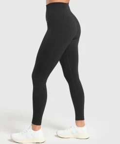 DAMES Gymshark Leggings|Zwarte Leggings*Corset Seamless Leggings