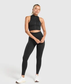 DAMES Gymshark Leggings|Zwarte Leggings*Corset Seamless Leggings