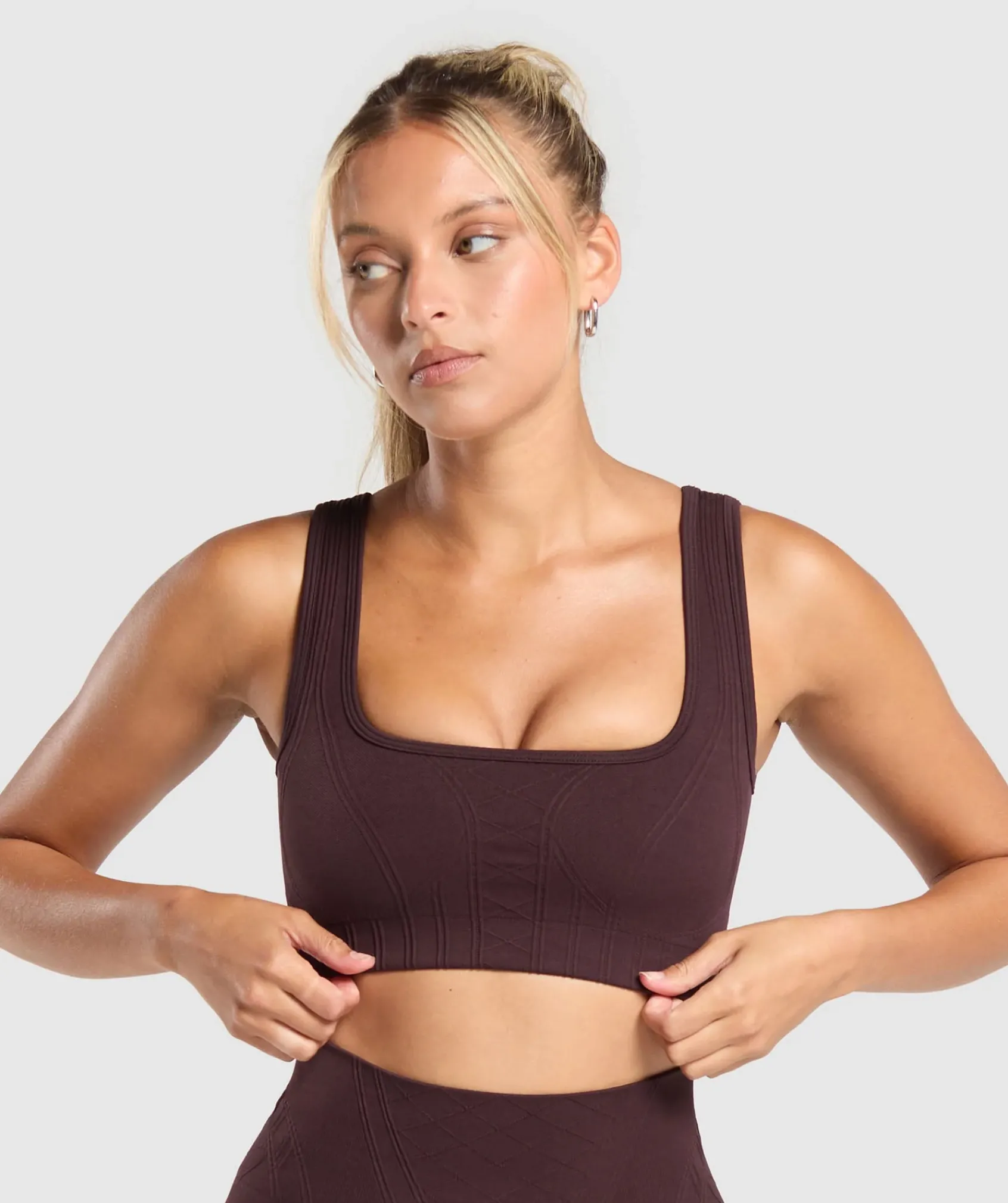 DAMES Gymshark Sport-bh's*Corset Seamless Sports Bra