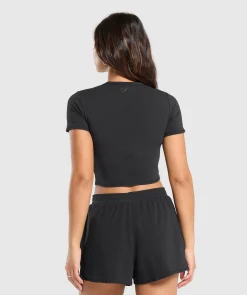 DAMES Gymshark Ondergoed|Dames Ondergoed*Cotton Crop Top